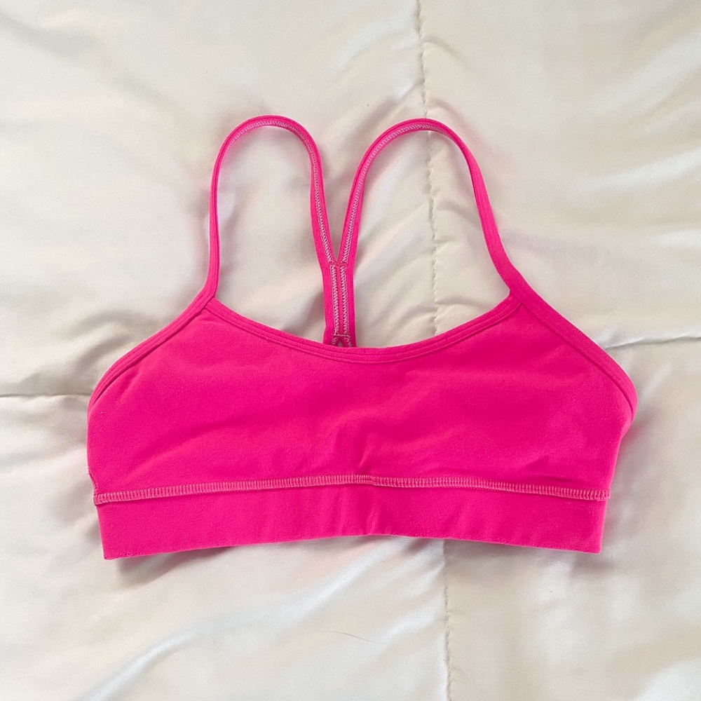 Lululemon Hot Pink Flow Y Bra!